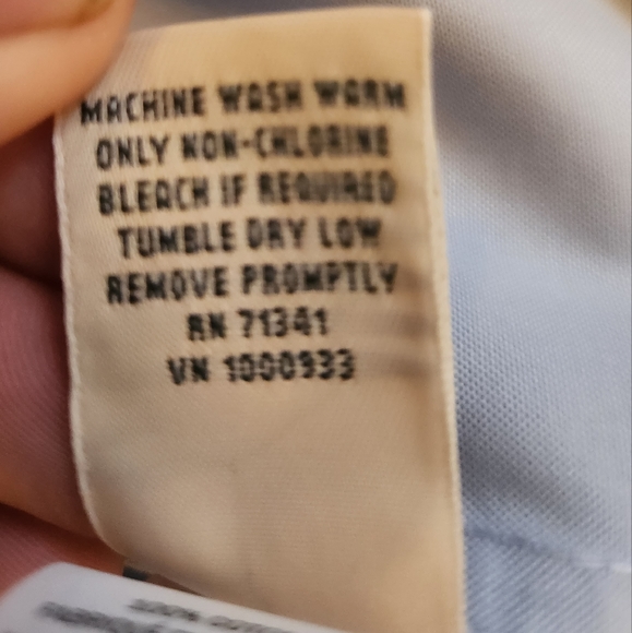 LL Bean Women's Wrinkle-Free Button-Up Blouse 3/4 Sleeves Medium - Picture 5 of 6